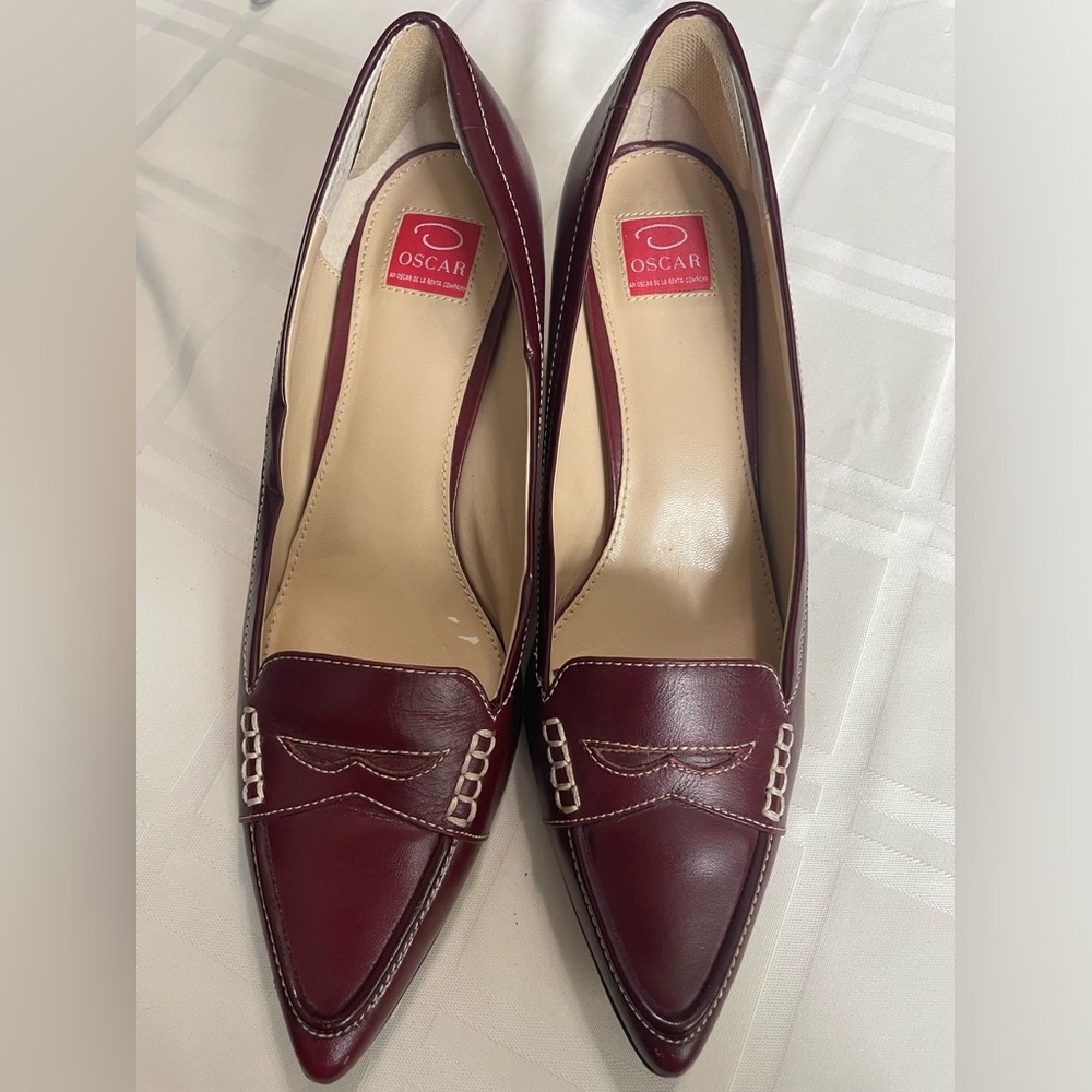 Maroon/red 3 inch heels